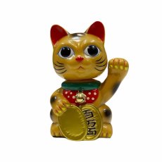 画像1:  BOBBLING HEAD LUCKY CAT FULL COLOR GOLD Ver.[名入れサービス] (1)