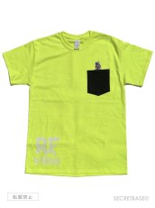 画像1: RAT FINK x SECRETBASE POCKET T-SHIRTS Safety Green (1)