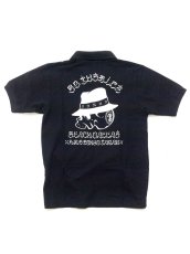 画像1: LOCAL SKULL POLO-SHIRT BLACK DALLAS/USUGROW (1)