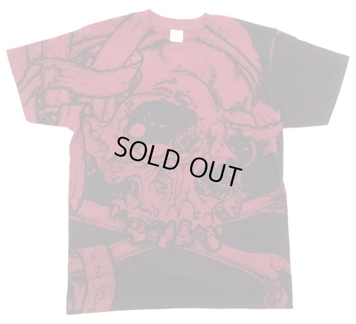 画像1: PUSHEAD ALLOVER T-SHIRT SB Ver. BURGUNDY (1)