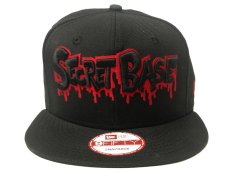 画像2: New Era × SECRETBASE 9FIFTY CAP BLACK x RED Ver (2)