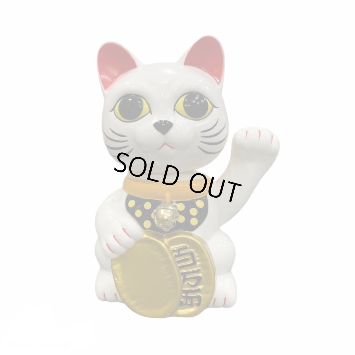 画像1: BOBBLING HEAD LUCKY CAT FULL COLOR SHIRONEKO Ver.[名入れサービス] (1)