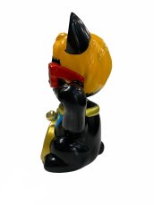 画像2:  BOBBLING HEAD LUCKY "Hiddy" CAT FULL COLOR BLACK Ver.[名入れサービス] (2)