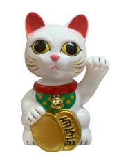 画像1: BOBBLING HEAD LUCKY CAT FULL COLOR White  卯 Ver.[名入れサービス] (1)