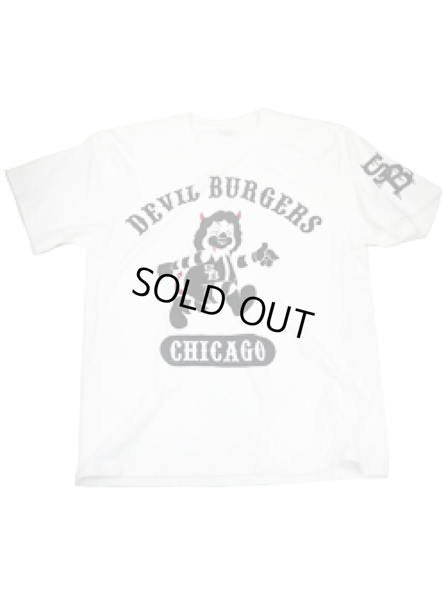 画像1: DEVIL BURGERS T-SHIRT WHITE (1)