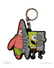 画像1: X-RAY  SPONGE BOB & PATRICK RUBBER KEY HOLDER  (1)