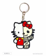 画像1: HELLO KITTY X-RAY RUBBER KEY HOLDER RED (1)