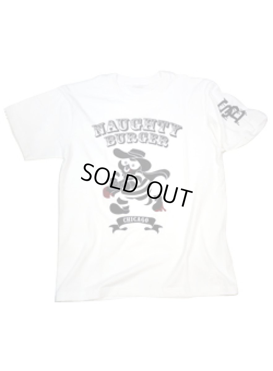 画像1: NAUGHTY BURGERS T-SHIRT WHITE (1)