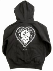 画像1: HASADHU O/C ZIP HOODIE BLACK (1)