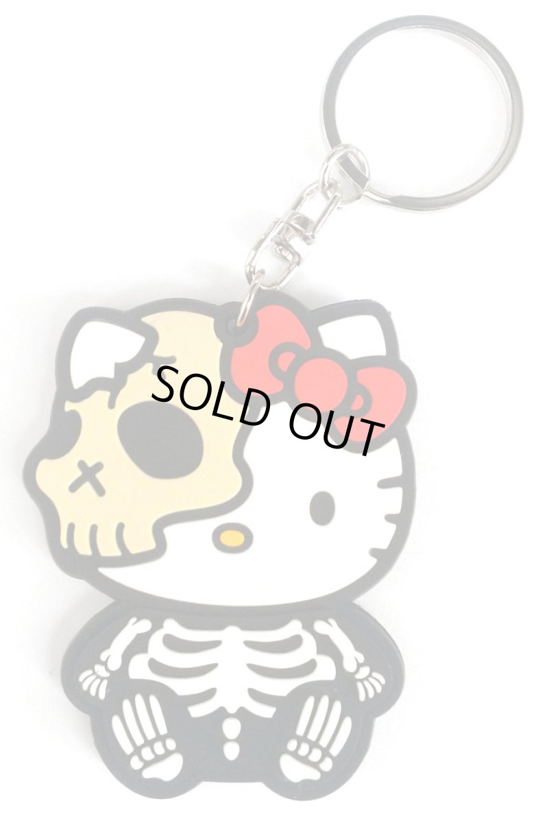 画像1: HELLO KITTY RUBBER KEY HOLDER BLACK (1)