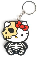 画像1: HELLO KITTY RUBBER KEY HOLDER BLACK (1)