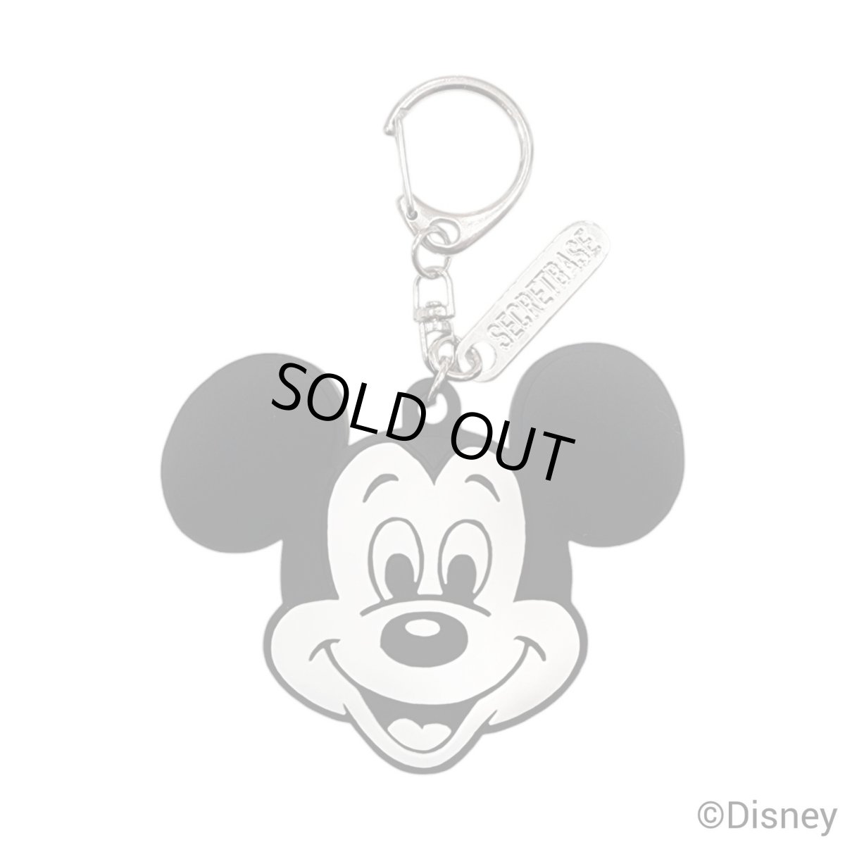 画像1: MICKEY MOUSE / FACE RUBBER KEY HOLDER (1)
