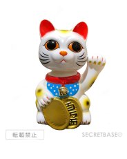 画像1:  BOBBLING HEAD LUCKY CAT FULL COLOR WHITE Ver.[名入れサービス] (1)