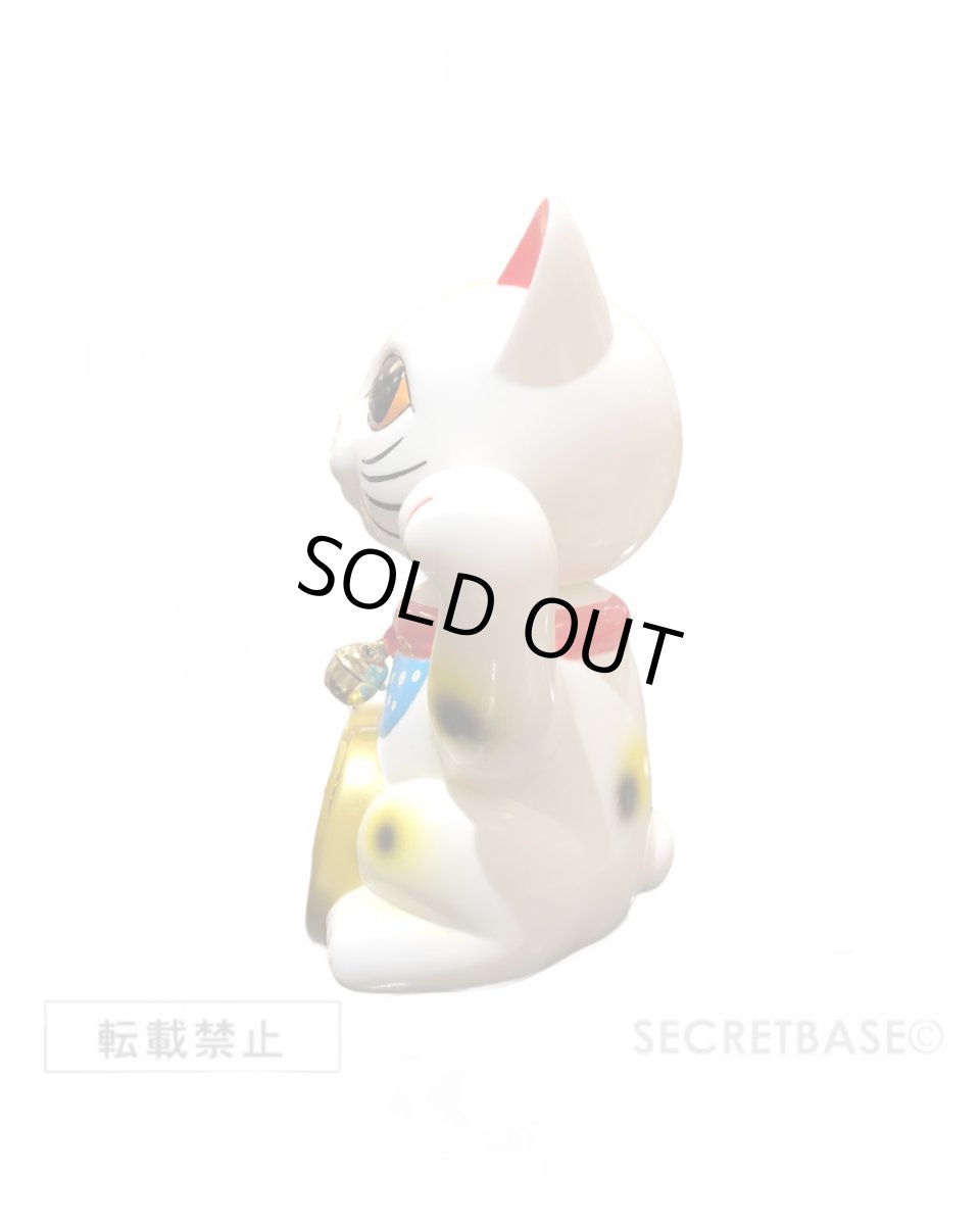 画像2:  BOBBLING HEAD LUCKY CAT FULL COLOR WHITE Ver.[名入れサービス] (2)
