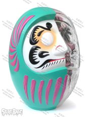 画像2: DARUMA SKULL X-RAY FULL COLOR GREEN (2)