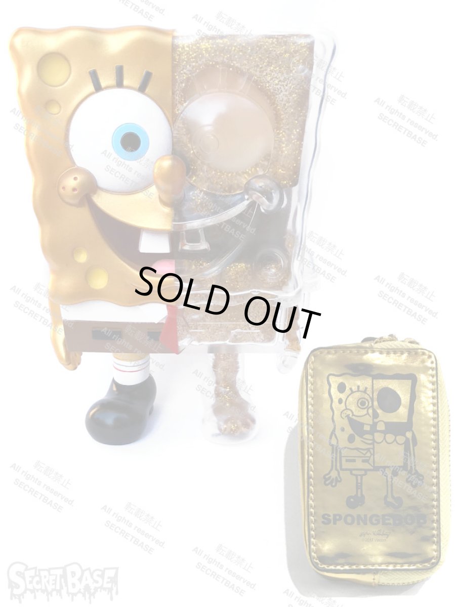 画像1: X-RAY SPONGE BOB FULL COLOR GOLD POUCH SET (1)