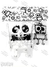 画像5: X-RAY SPONGE BOB CLEAR KEY HOLDER SET (5)