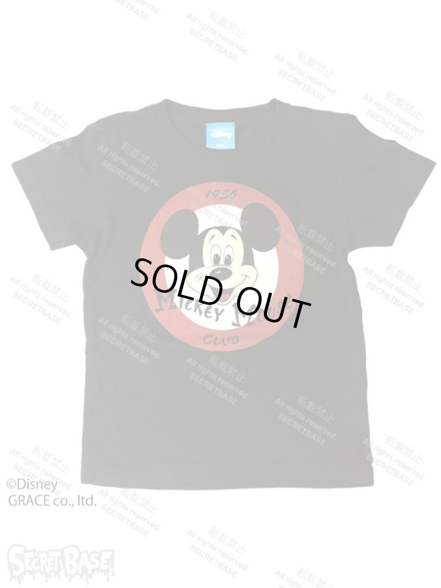 画像1: DISNEY別注 The Mickey Mouse Club “MOUSEKETEERS” T-SHIRTS Kids BLACK (1)