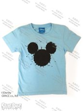 画像1: DISNEY別注 The Disney Channel “SPLASH MICKEY” T-SHIRTS Kids BLUE (1)