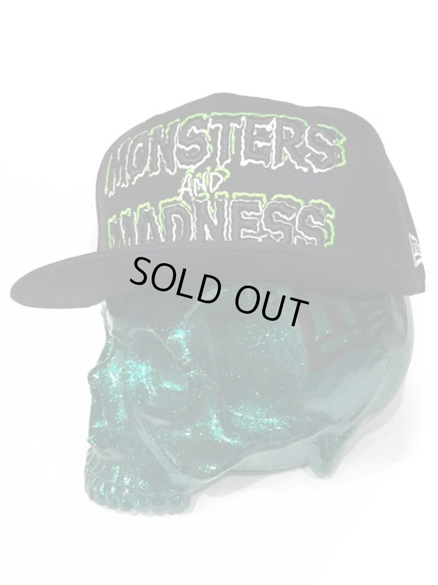 画像1: MONSTERS AND MADNESS New Era 9FIFTY × SECRETBASE 1/1 SKULL HEAD GREEN RAME SET (1)