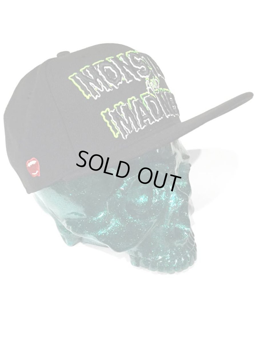 画像2: MONSTERS AND MADNESS New Era 9FIFTY × SECRETBASE 1/1 SKULL HEAD GREEN RAME SET (2)