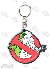 画像3: GHOSTBUSTERS X-RAY Logo & Slimer RUBBER KEY HOLDER (3)