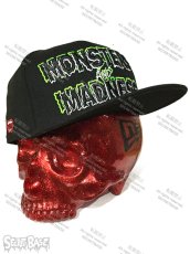 画像1: MONSTERS AND MADNESS New Era 9FIFTY × SECRETBASE 1/1 SKULL HEAD RED RAME SET (1)