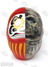 画像1: DARUMA SKULL X-RAY FULL COLOR RED (1)