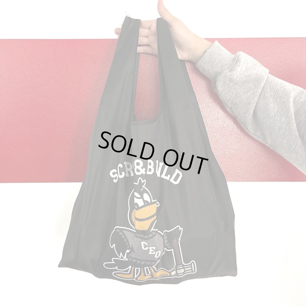 画像4: SECRETBASE ORIGINAL  eco BAG / エコバック 八咫烏  Black (4)