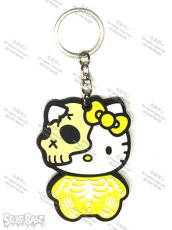 画像1: HELLO KITTY RUBBER KEY HOLDER YELLOW (1)