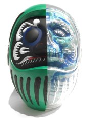 画像1: DARUMA SKULL X-RAY FULL COLOR GREEN (1)