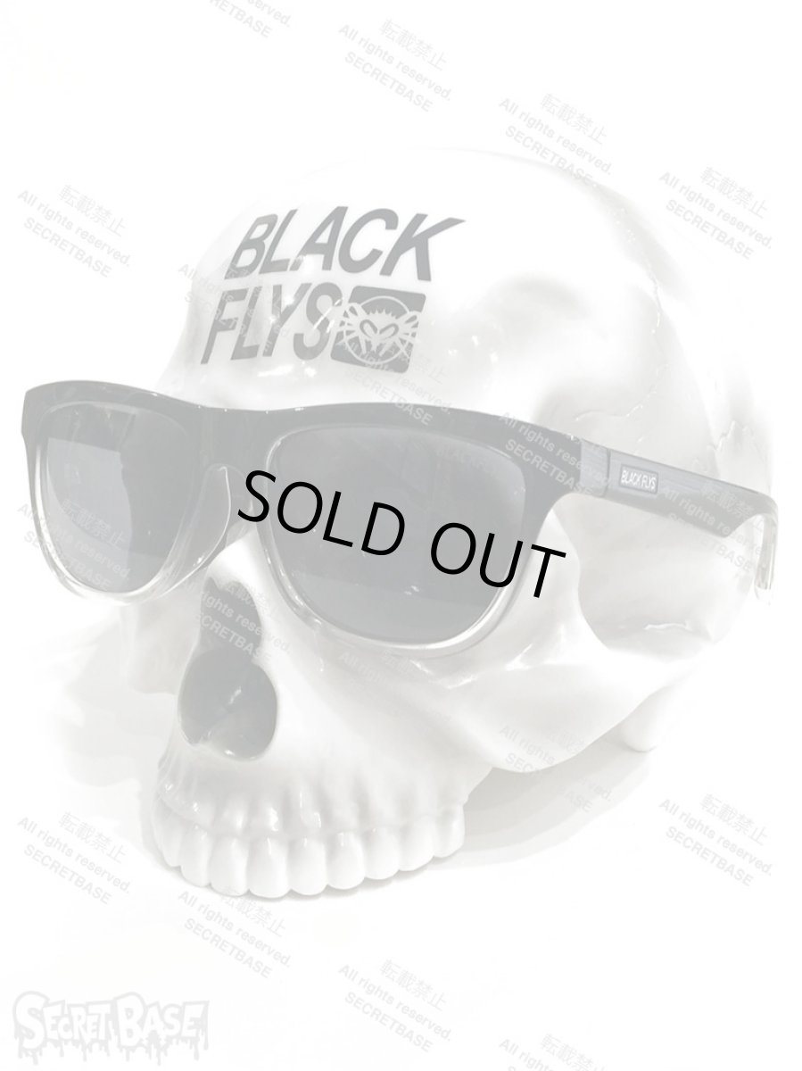 画像1: 1/1 SKULL HEAD BLACK FLYS SUN GLASS SET WHITE (1)