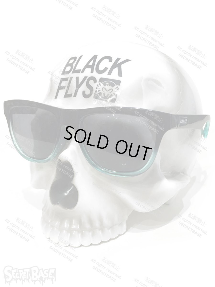 画像1: 1/1 SKULL HEAD BLACK FLYS SUN GLASS SET BLUE (1)