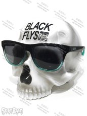 画像1: 1/1 SKULL HEAD BLACK FLYS SUN GLASS SET BLUE (1)