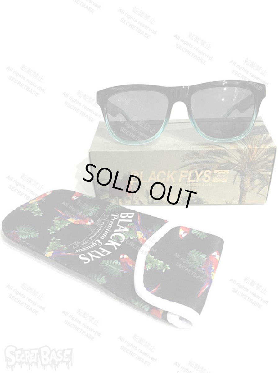 画像5: 1/1 SKULL HEAD BLACK FLYS SUN GLASS SET BLUE (5)