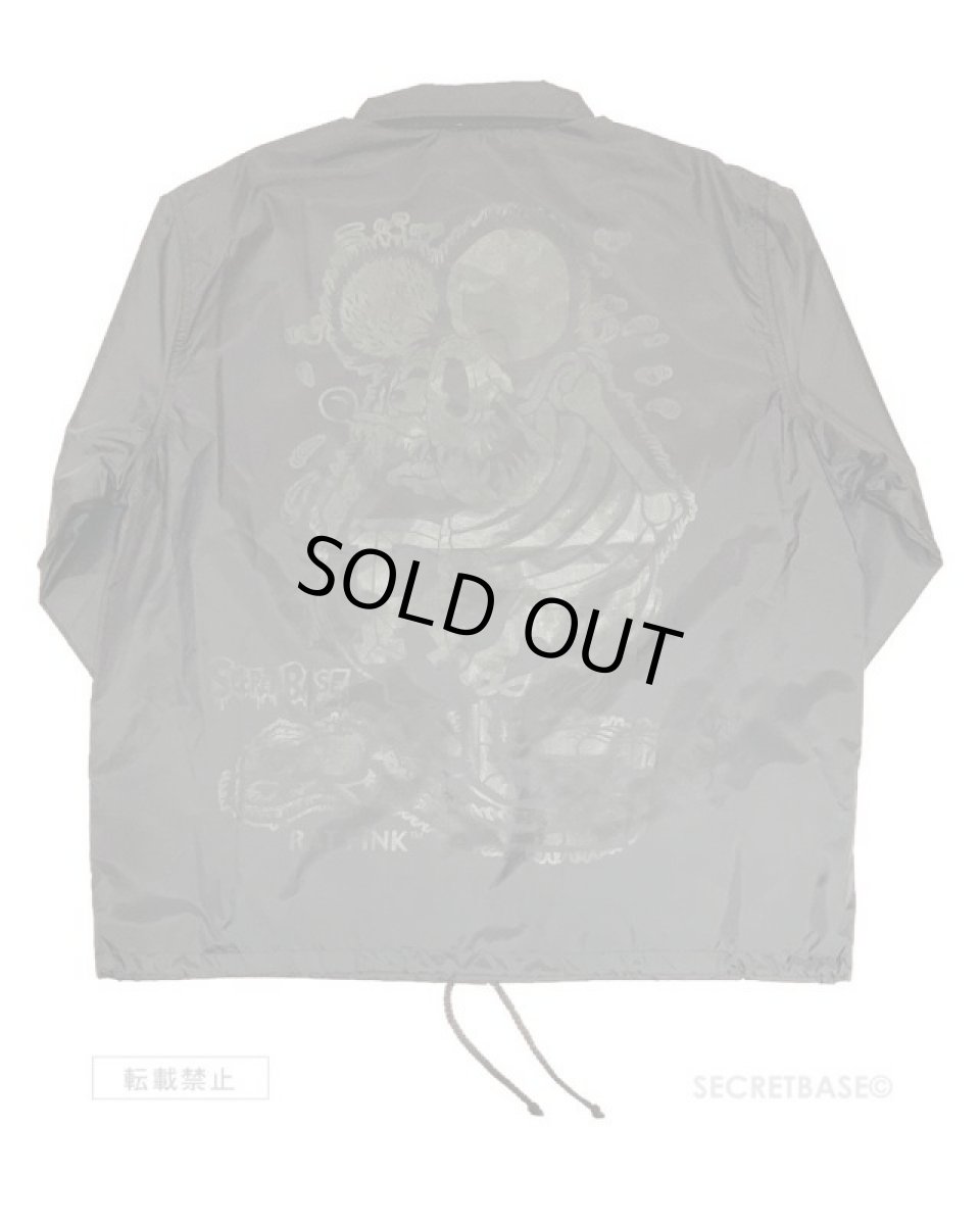 画像2: RAT FINK  COACH  JACKET BLACK / BLACK (2)