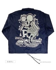 画像1: RAT FINK  COACH  JACKET NAVY / WHITE (1)