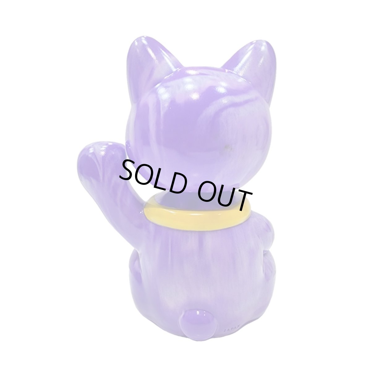 画像2: BOBBLING HEAD LUCKY CAT FULL COLOR MARBLE  PURPLE Ver.[名入れサービス] (2)