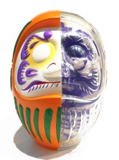 画像1: DARUMA SKULL X-RAY FULL COLOR ORANGE (1)