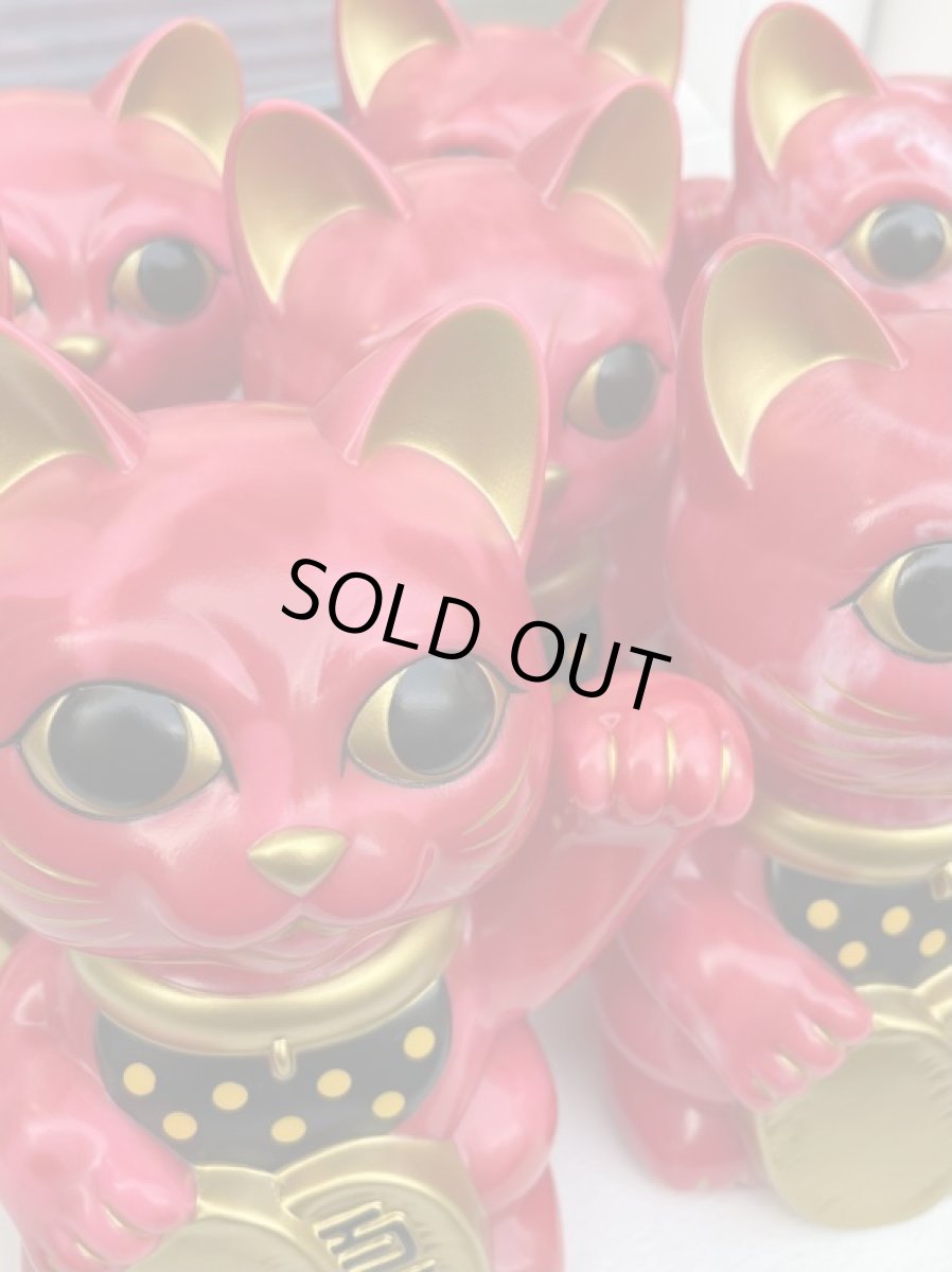 画像5: [DX set] BOBBLING HEAD LUCKY CAT FULL COLOR RED Ver.[名入れサービス] (5)