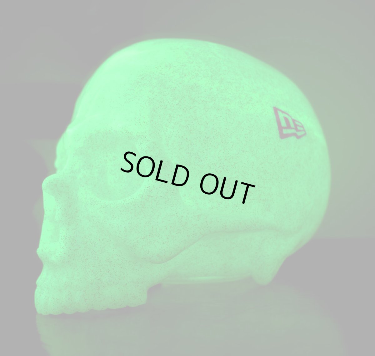 画像4: 1/1 SKULL HEAD & New Era? 9FIFTY? GREEN RAME SET (G.I.D.) (4)