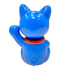 画像2: BOBBLING HEAD LUCKY CAT FULL COLOR BLUE Ver.[名入れサービス] (2)