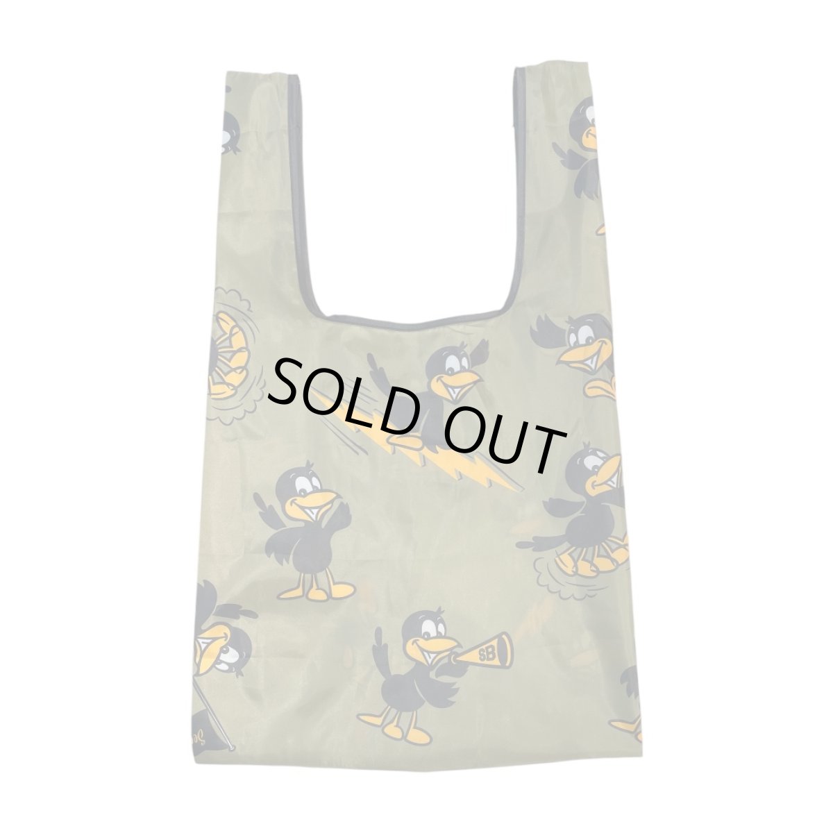 画像1: SECRETBASE ORIGINAL  eco BAG / エコバック 八咫烏  Khaki (1)