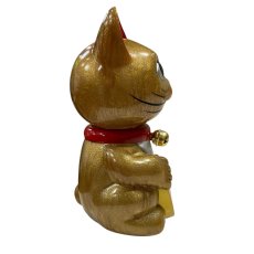 画像2: BOBBING HEAD LUCKY CAT FULL COLOR GOLD Ver.[名入れサービス] (2)