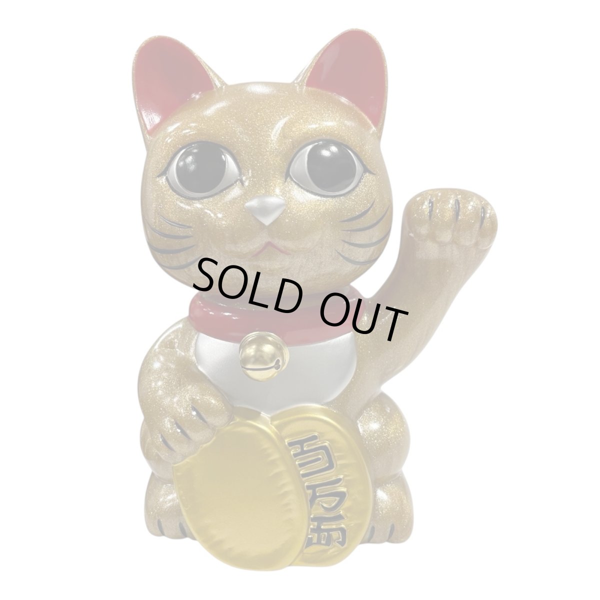 画像1: BOBBING HEAD LUCKY CAT FULL COLOR GOLD Ver.[名入れサービス] (1)