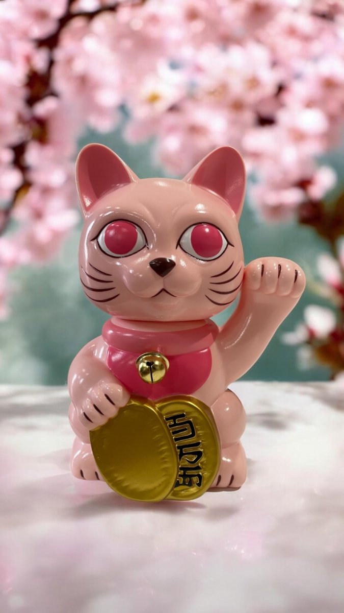画像3: BOBBING HEAD LUCKY CAT FULL COLOR  Pink Blossoms Ver.[名入れサービス] (3)