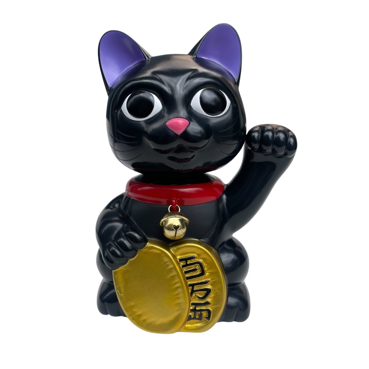 画像1: BOBBING HEAD LUCKY CAT FULL COLOR Black Ver.[名入れサービス] (1)