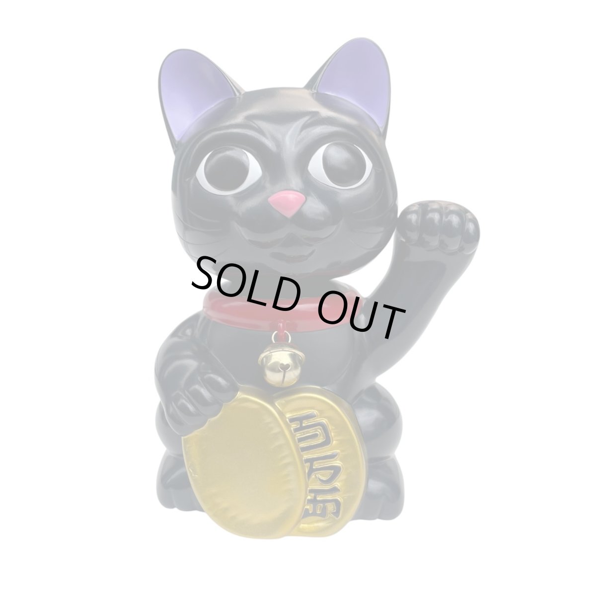 画像1: BOBBING HEAD LUCKY CAT FULL COLOR Black Ver.[名入れサービス] (1)