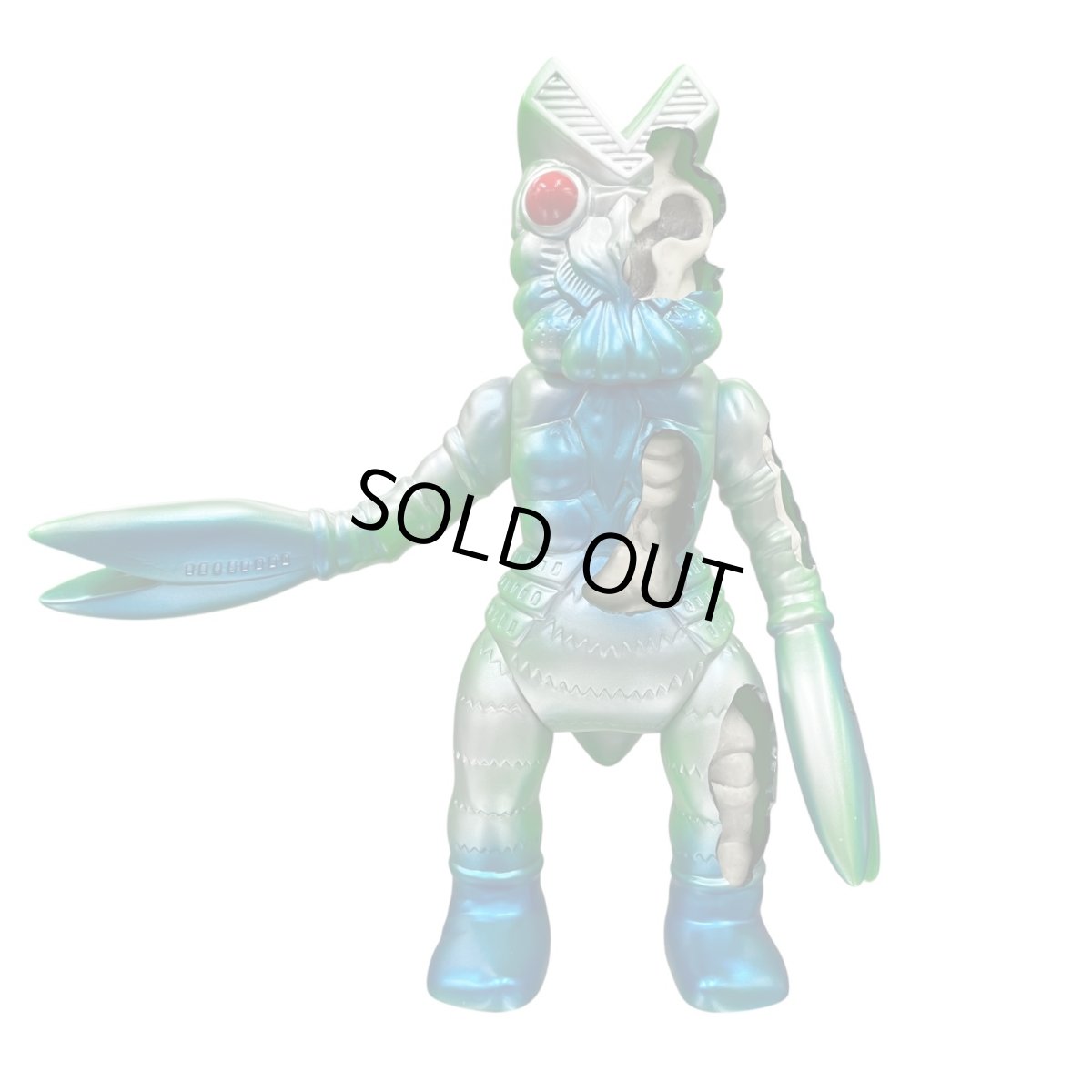 画像1: [Lottery Sale / Not For Sale on this page ]  X-RAY バルタン星人 GREEN  FULL COLOR Ver.  [抽選販売案内] (1)