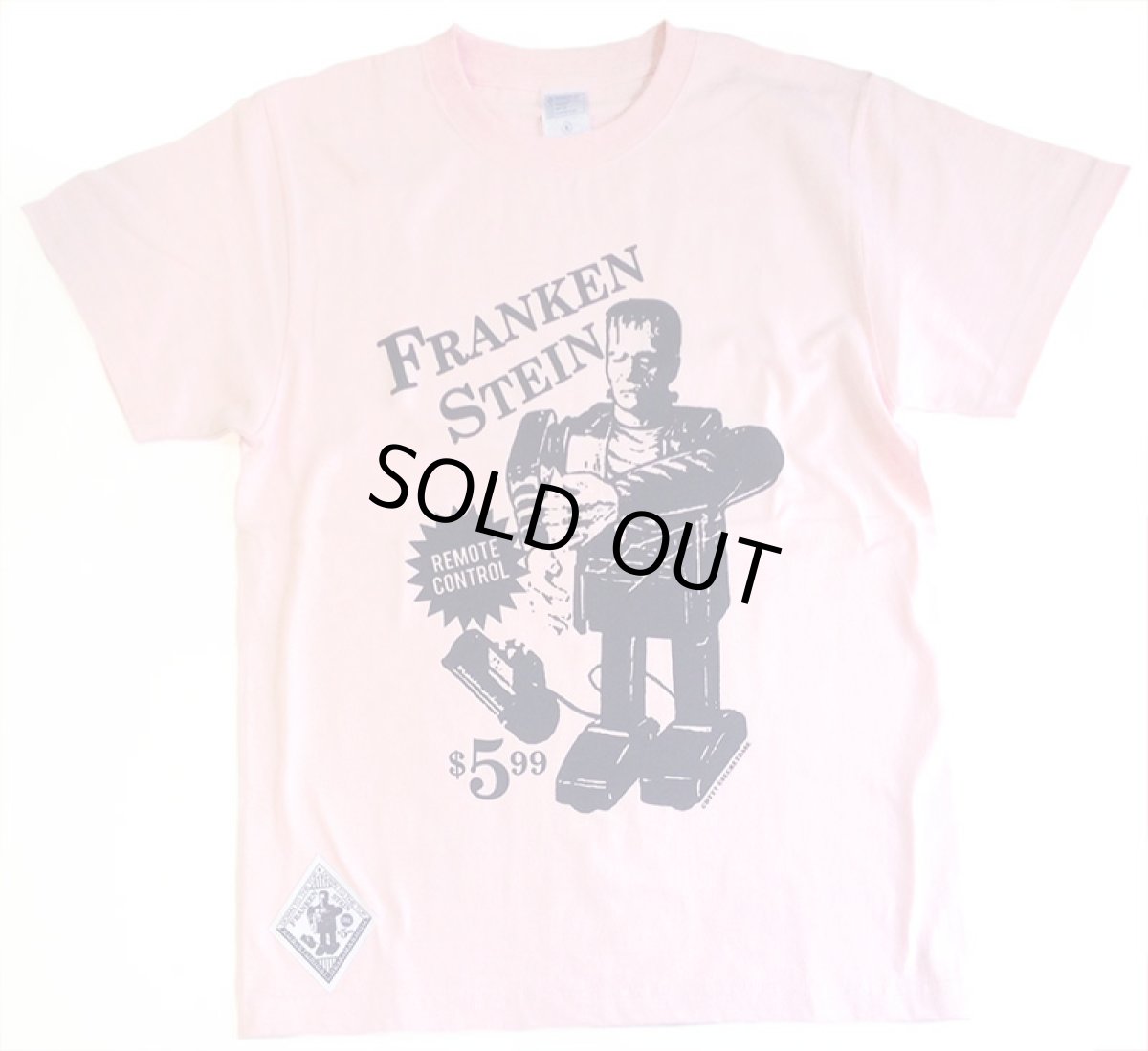 画像1: FRANKEN TOY T-SHIRT By SECRETBASE × DTTT PINK (1)